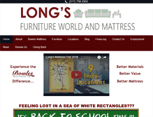 Tablet Screenshot of longsfurnitureworld.com